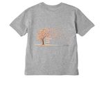 Transform-Evolve-Unfold, a Athletic Heather Youth Heavyweight Tee (back-view)