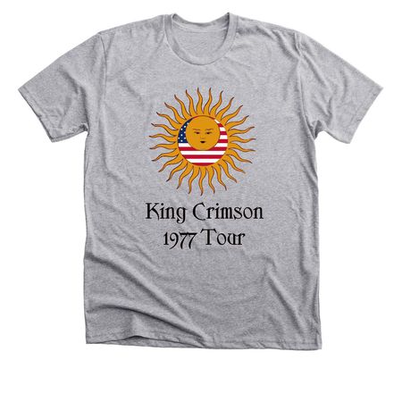KING CRIMSON USA 1977 fictional tour, a Athletic Heather Premium Unisex Tee