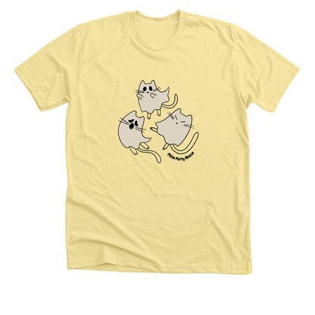 Spooky Collection: Spooky Cats, a Heather Yellow Gold Premium Unisex Tee