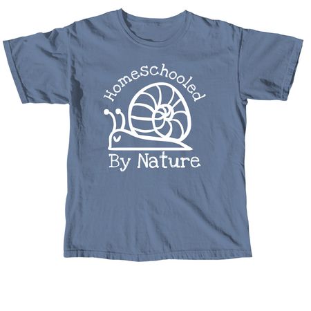 Homeschooled by Nature, a Blue Jean Comfort Colors Unisex Tee
