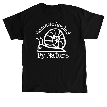 Homeschooled by Nature, a Black Classic Unisex Tee