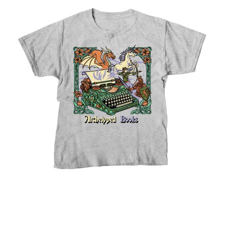 Archetyped Books, a Sport Grey Youth Unisex Tee