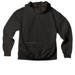 Gym tarp, a Black Premium Heavyweight Pullover Hoodie (back-view)