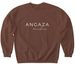 Angaza Design 2, a Cocoa Softstyle Crewneck Sweatshirt