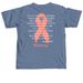 #GiaStrong, a Blue Jean Comfort Colors Unisex Tee (back-view)