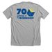70 Years of Friendship | Shirts, a Athletic Heather Premium Unisex Tee (back-view)