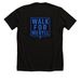 Walk for Meryll, a Solid Black Blend Premium Unisex Tee (back-view)