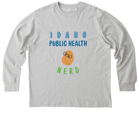 IPHA-ID PH Nerd&nbsp;, a Cool Heather Grey Stanley/Stella Unisex Freestyler Heavyweight Long Sleeve Tee