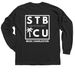 STBICU T-Shirt & Sweatshirt, a Black Classic Long Sleeve Tee (back-view)
