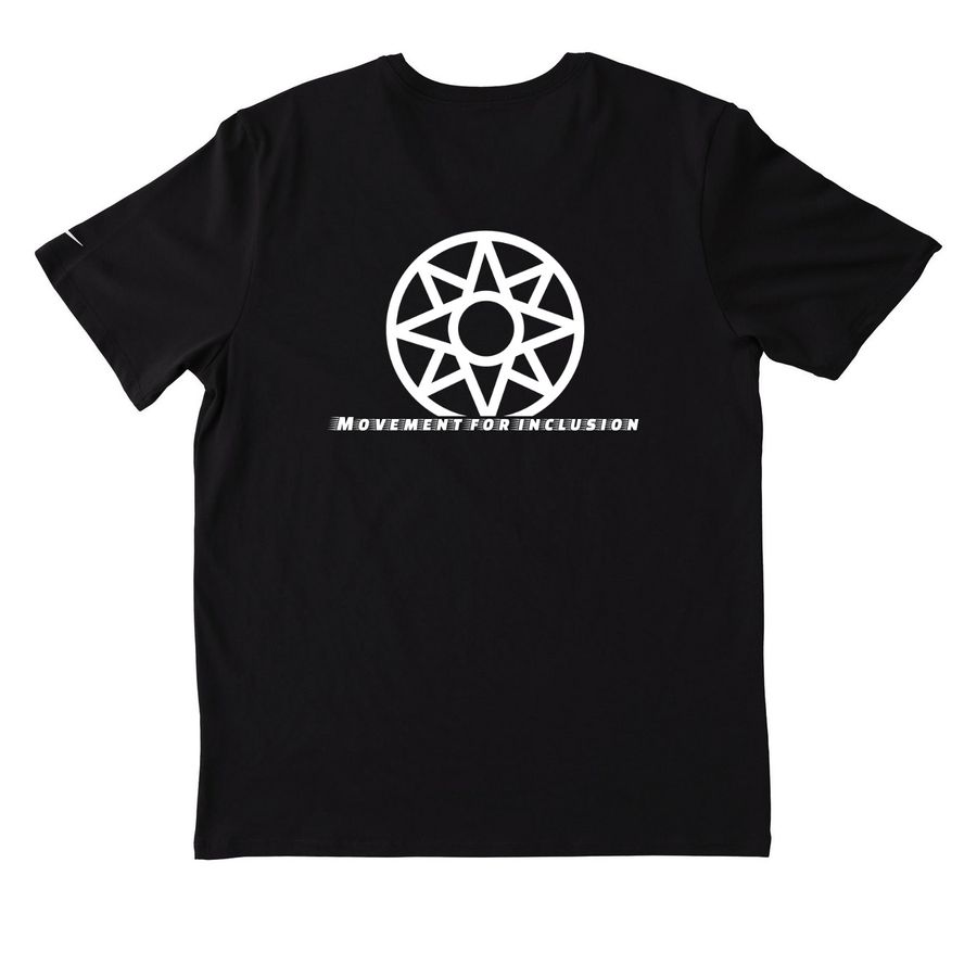 Triathacore active gear, a Black Nike Dri-FIT Jersey Blend Performance Tee (back-view)