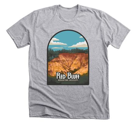 Red Bluff, a Athletic Heather Premium Unisex Tee