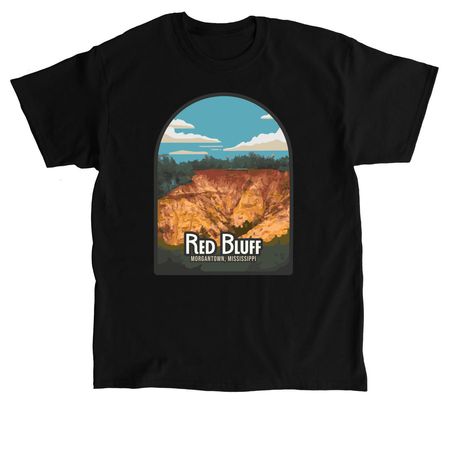 Red Bluff, a Black Classic Unisex Tee
