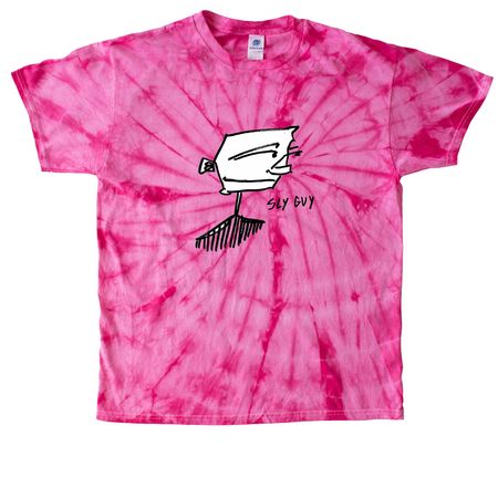 Sly Guy #2, a Pink Classic Tie Dye Tee