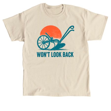 Won't Look Back Plow, a Sand Classic Unisex Tee