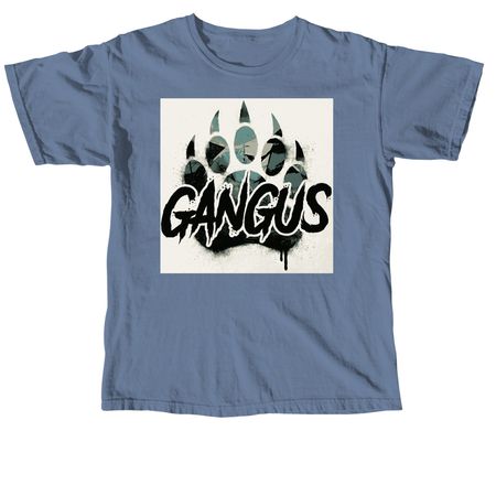 Paw Print Gangus, a Blue Jean Comfort Colors Unisex Tee