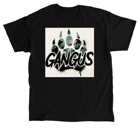 Paw Print Gangus, a Black Classic Unisex Tee