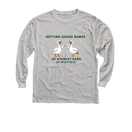 Youth Goose Bumps, a Sport Grey Youth Long Sleeve Tee