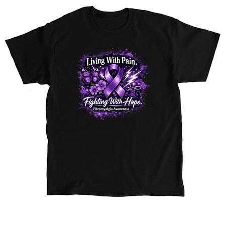 Fibromyalgia Awareness, a Black Classic Unisex Tee