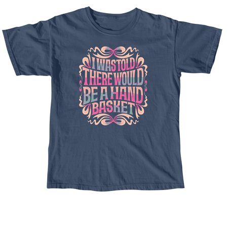 Handbasket T-Shirt (Dark), a Midnight Comfort Colors Unisex Tee