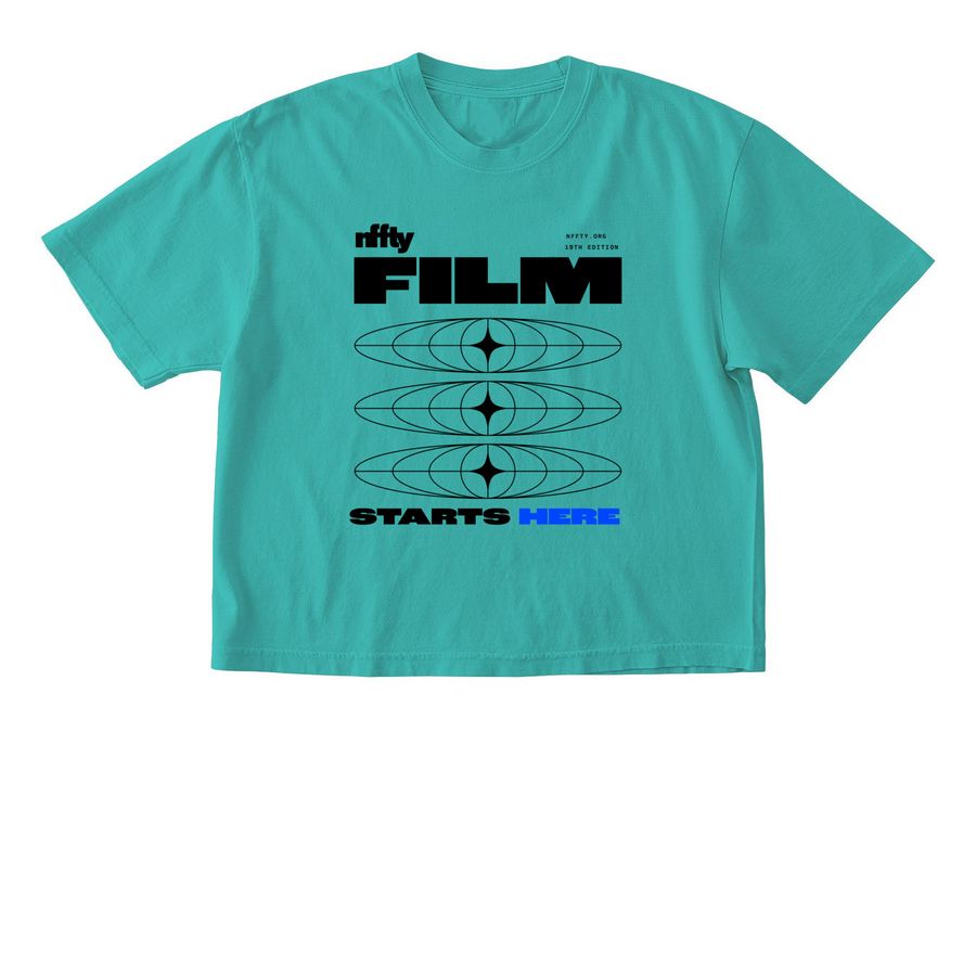 NFFTY 2026 Apparel - Blue, a Chalky Mint Comfort Colors Boxy Tee