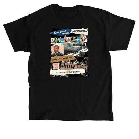 Allen Spaights Scholarship Tee (Front Print)&nbsp;, a Black Classic Unisex Tee