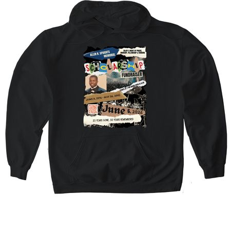 Allen Spaights Scholarship Tee (Front Print)&nbsp;, a Black Gildan Softstyle Pullover Hoodie