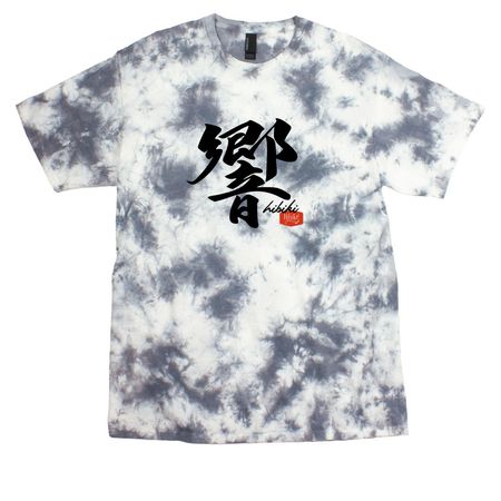 White&nbsp;?&nbsp;Black Hibiki Collection, a Grey Crystal Tie Dye Tee