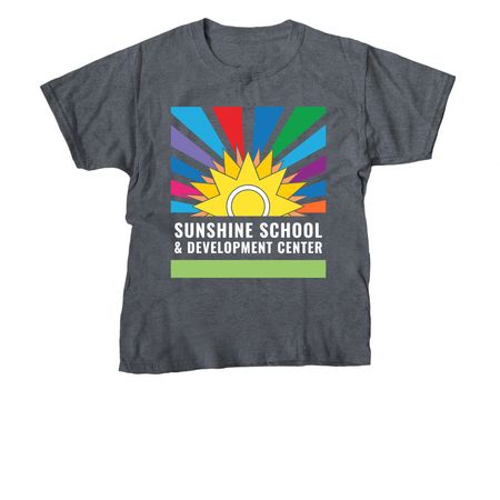 Sunshine Color Logo | Shirts & Apparel, a Dark Heather Youth Unisex Tee