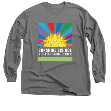 Sunshine Color Logo | Shirts & Apparel, a Charcoal Classic Long Sleeve Tee