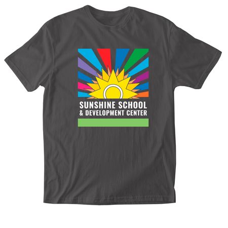 Sunshine Color Logo | Shirts & Apparel, a Charcoal Softstyle Cotton Tee