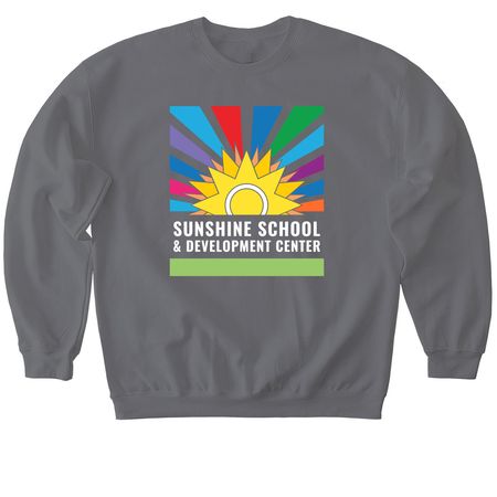 Sunshine Color Logo | Shirts & Apparel, a Charcoal Softstyle Crewneck Sweatshirt