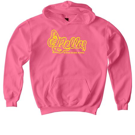 Be Brave. Be Bold. Be Bella., a Pink Lemonade Softstyle Youth Pullover Hoodie