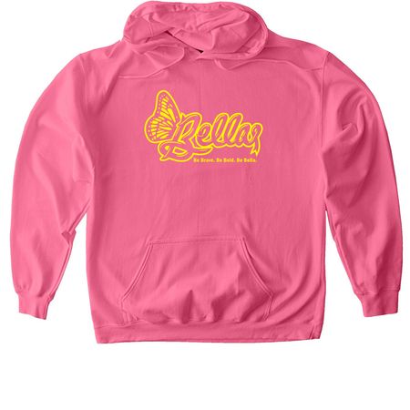 Be Brave. Be Bold. Be Bella., a Pink Lemonade Softstyle Pullover Hoodie