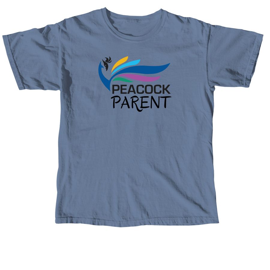 Peacock Parent, a Blue Jean Comfort Colors Unisex Tee