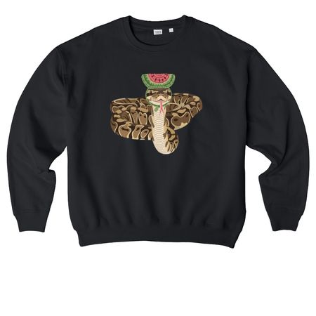 ONE IN A MELON COLLECTION&nbsp;, a Black Stanley/Stella Ledger Dry Crewneck Sweatshirt