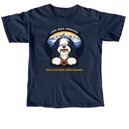 Love Sees Through, a True Navy Comfort Colors Unisex Tee