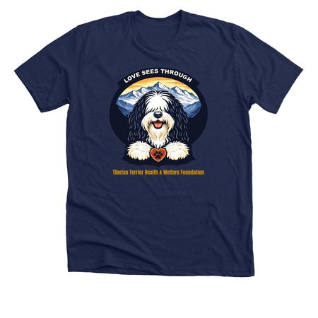 Love Sees Through, a Solid Navy Blend Premium Unisex Tee