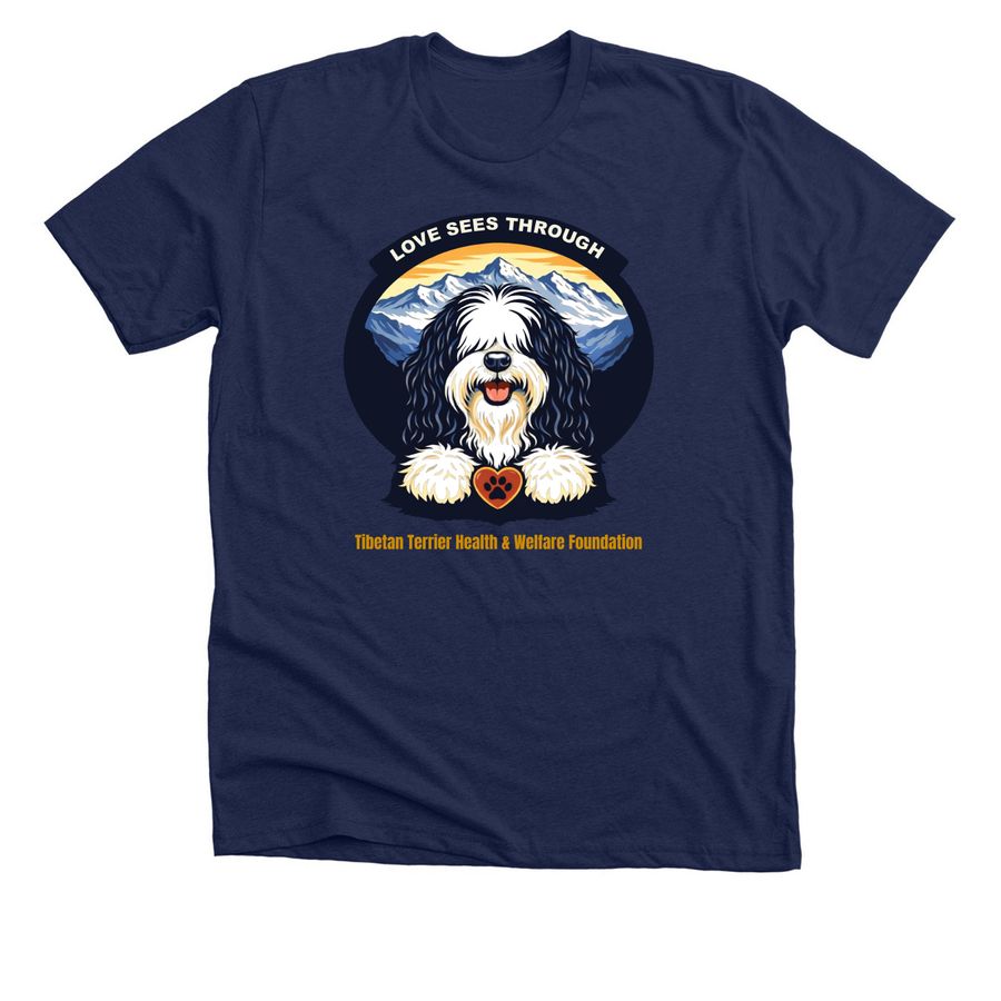 Love Sees Through, a Solid Navy Blend Premium Unisex Tee