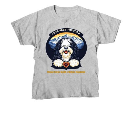 Love Sees Through, a Sport Grey Youth Unisex Tee