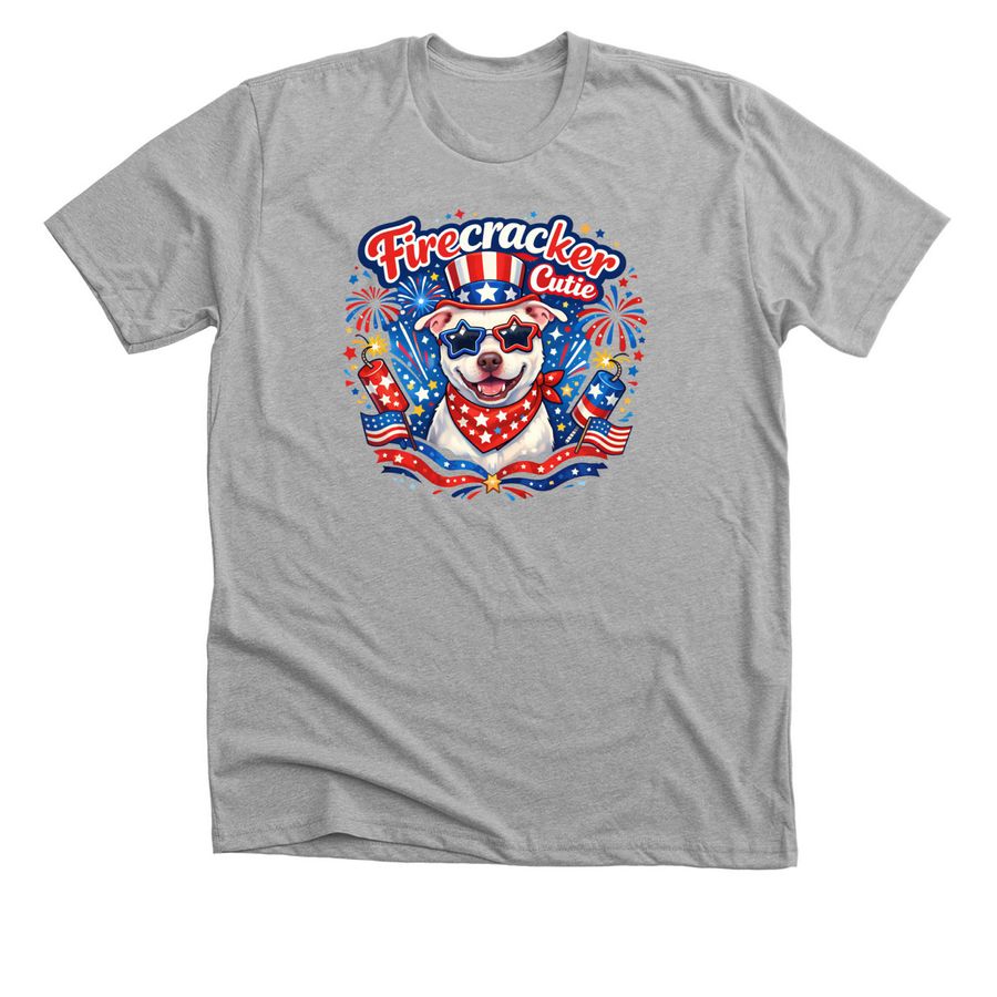 Firecracker Cutie, a Athletic Heather Premium Unisex Tee