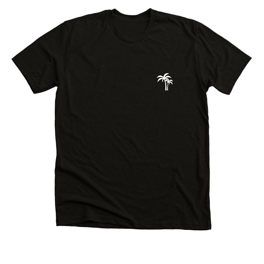 Summer Sunset, a Solid Black Blend Premium Unisex Tee