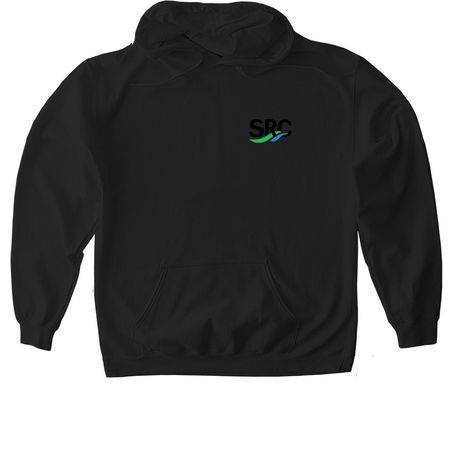 Quarter Zip SRC, a Black Gildan Softstyle Pullover Hoodie