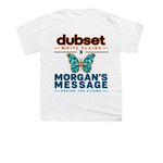 WPHS Morgan' Message 2026/27, a White Youth Unisex Tee (back-view)