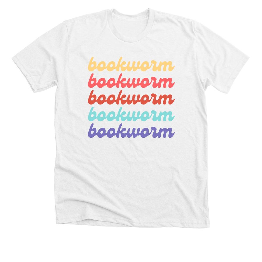 Bookworm ?, a Solid White Blend Premium Unisex Tee