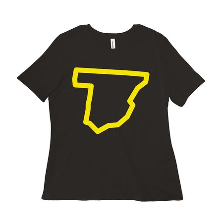USINSPAIN, a Black Women?s Relaxed Cotton Tee