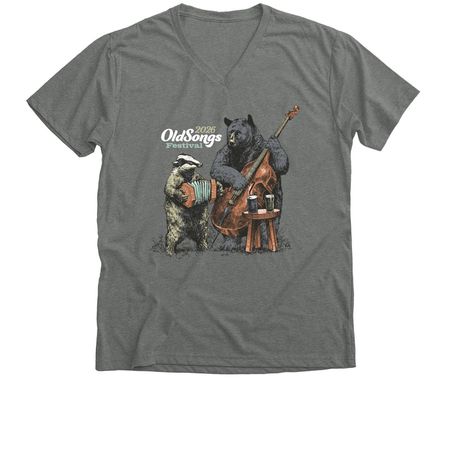 2026 Old Songs Festival&nbsp;T-shirt, a Deep Heather Premium V-Neck Tee
