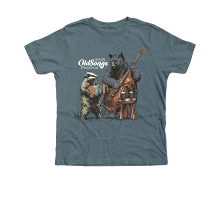 2026 Old Songs Festival&nbsp;T-shirt, a Heather Slate Premium Youth Tee