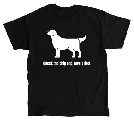 Microchip Awareness & Importance, a Black Classic Unisex Tee