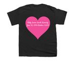 Holly's Hope Merchandise&nbsp;, a Black Youth Unisex Tee (back-view)