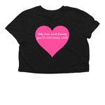 Holly's Hope Merchandise&nbsp;, a Black Women?s Flowy Cropped Tee (back-view)